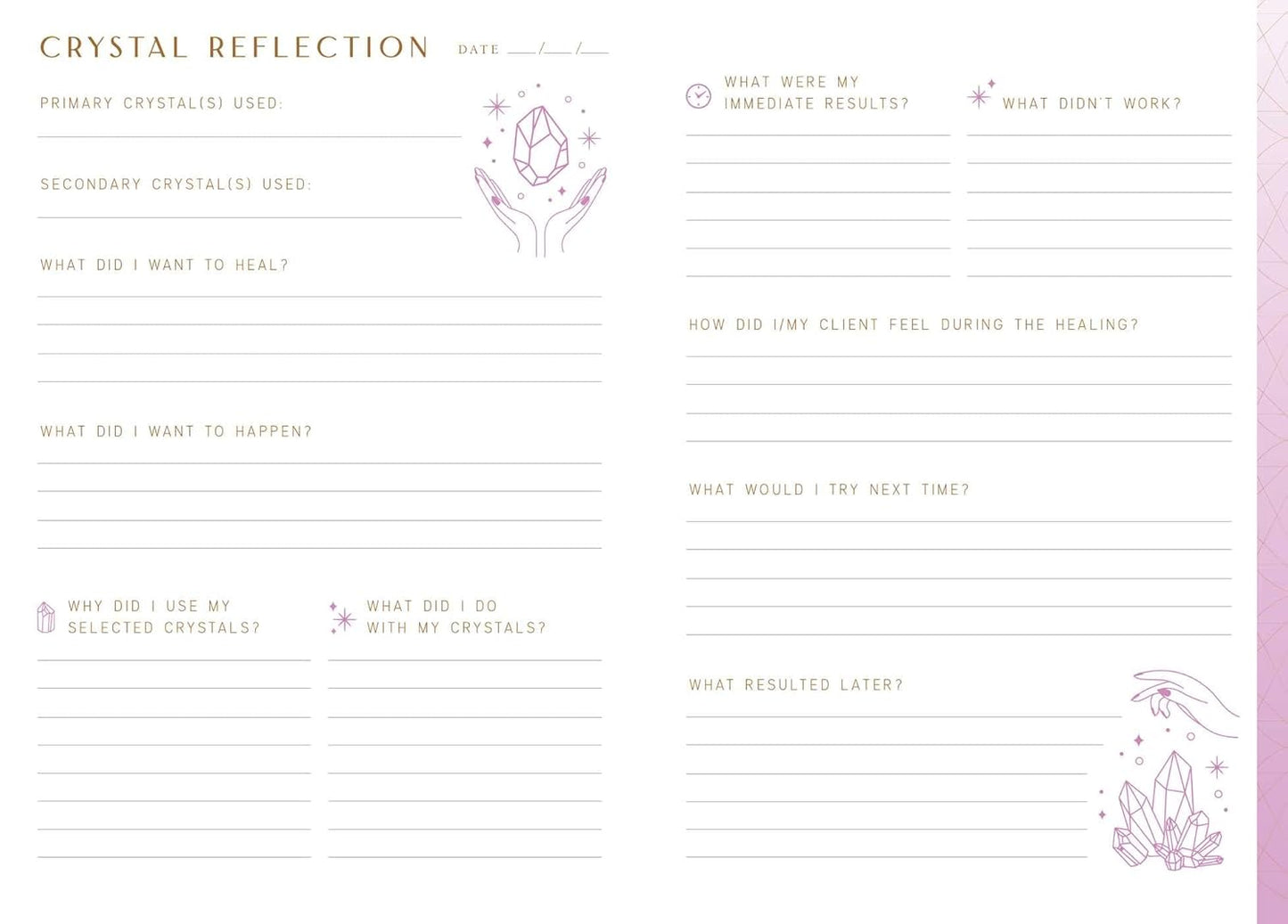 Crystal Healing | Reflection Journal