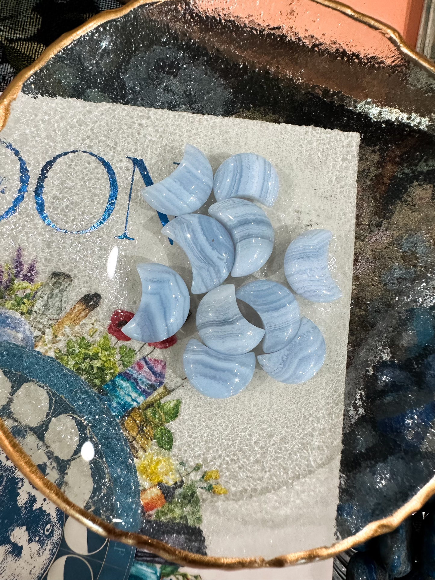 Blue Lace Agate | Mini Moons