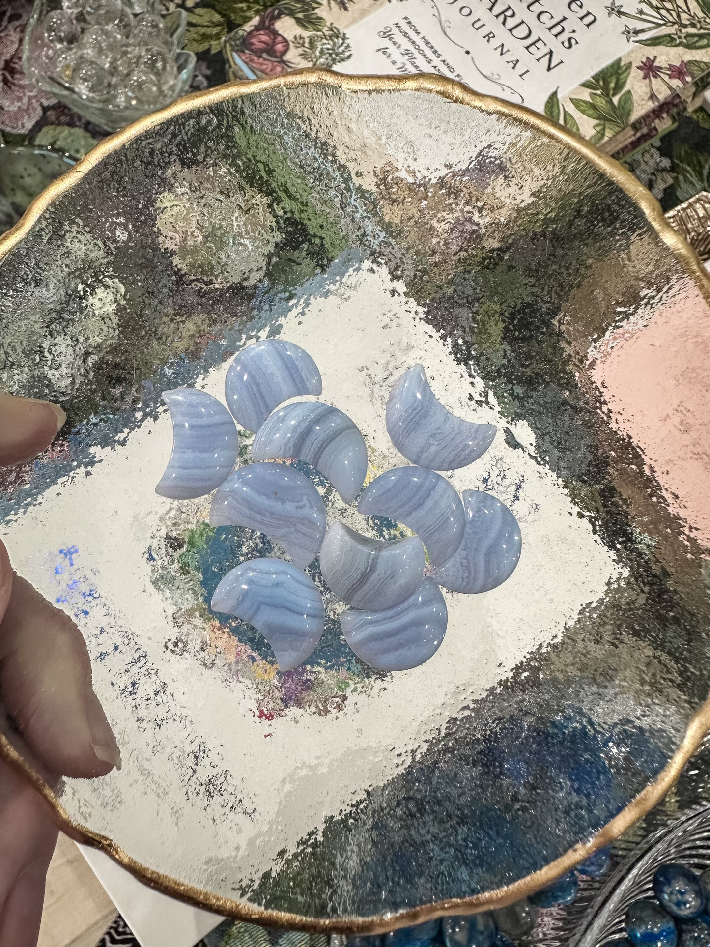 Blue Lace Agate | Mini Moons