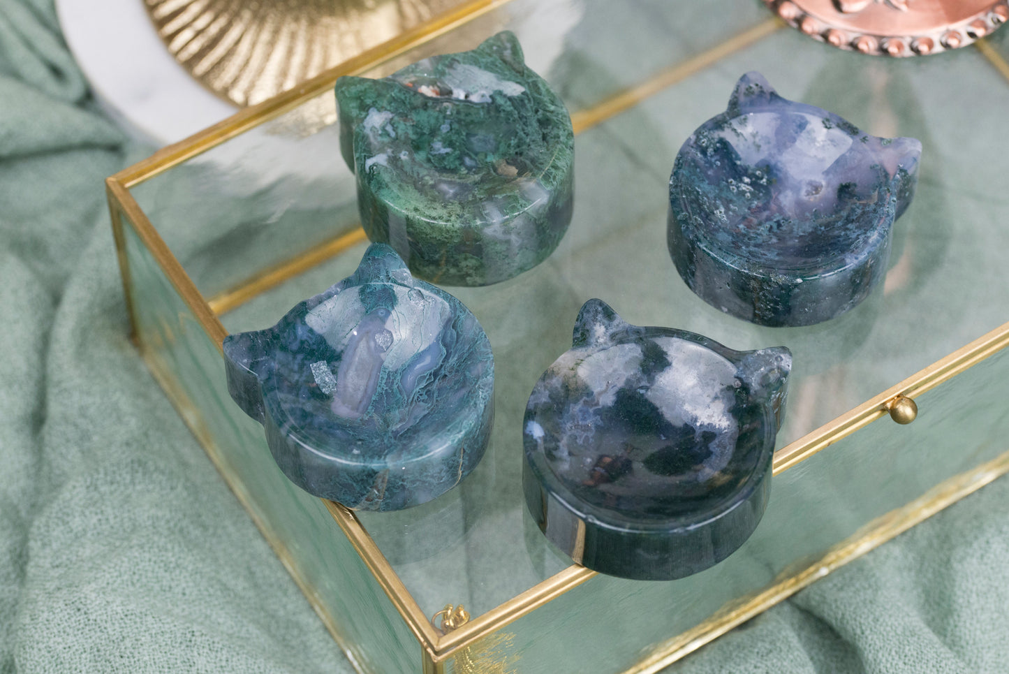 Moss Agate | Cat Dish