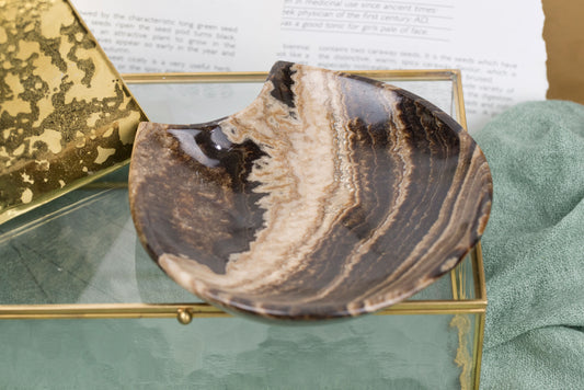 Chocolate Calcite | Cat Dish