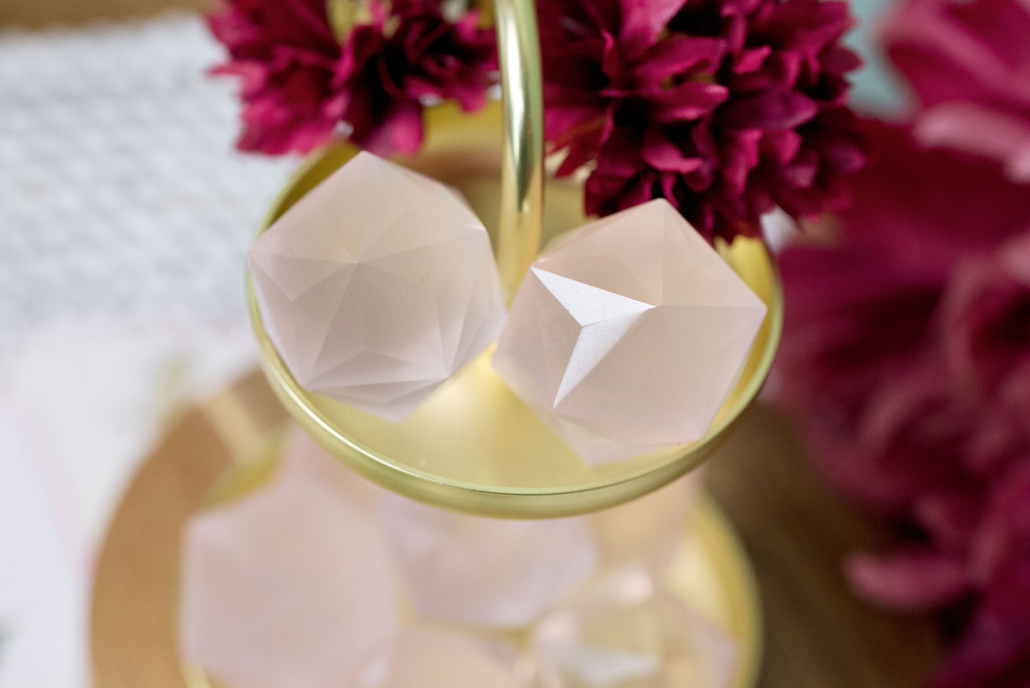 Rose Quartz | Faceted Spheres