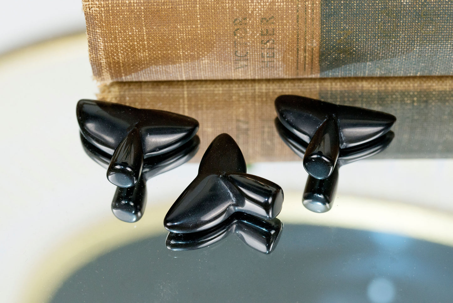 Black Obsidian | Mini Whale Tails