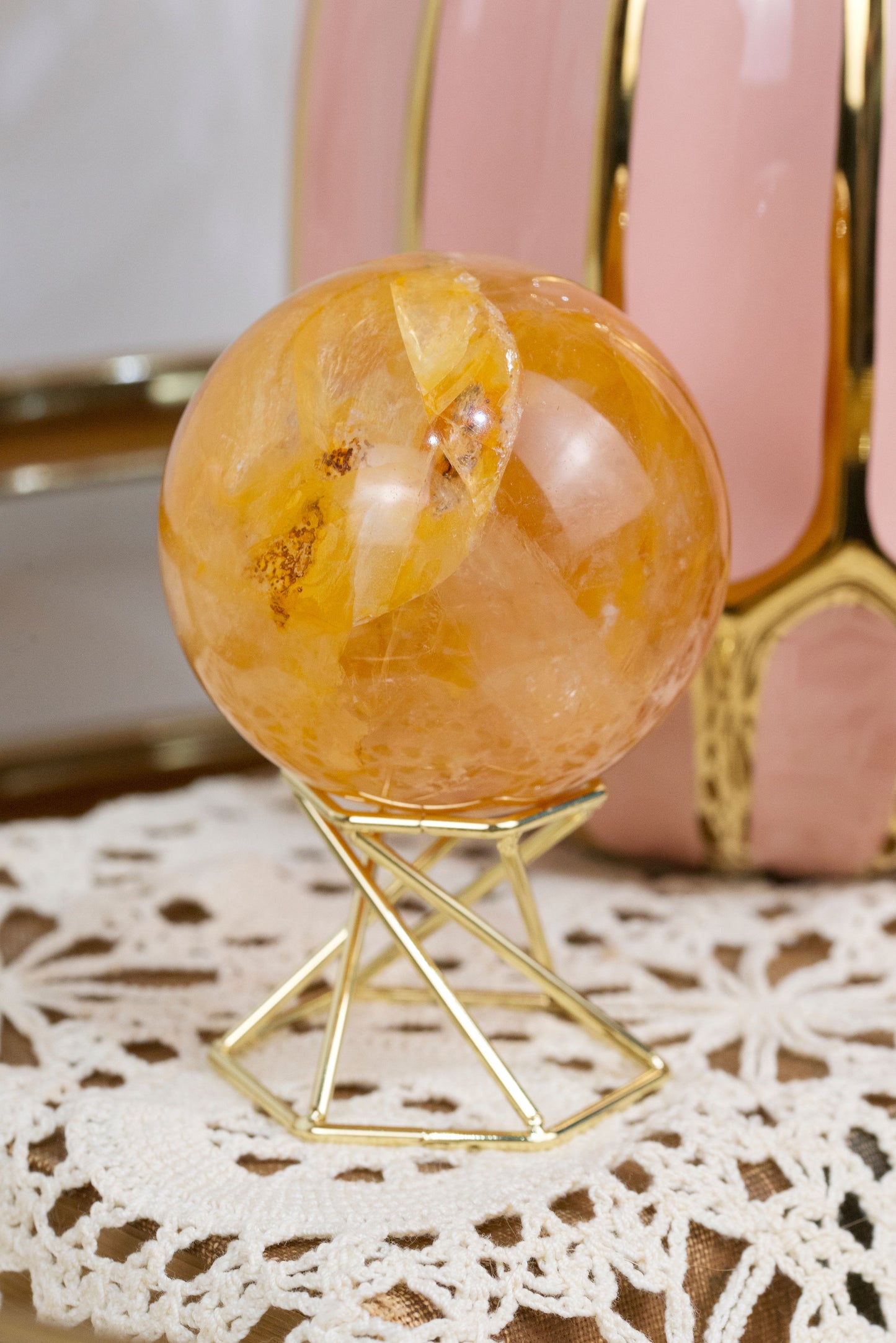 Golden Healer Quartz | Sphere