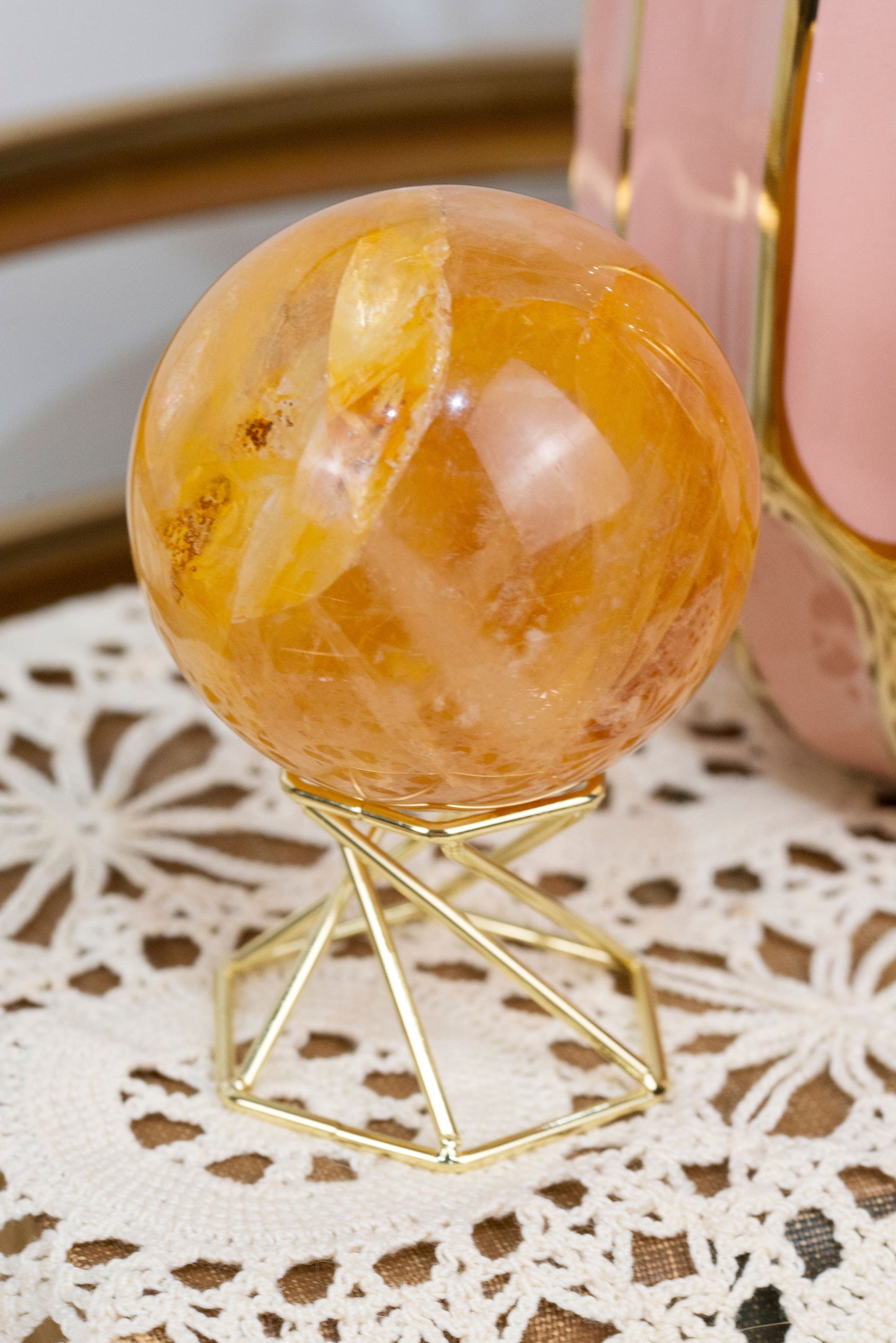 Golden Healer Quartz | Sphere