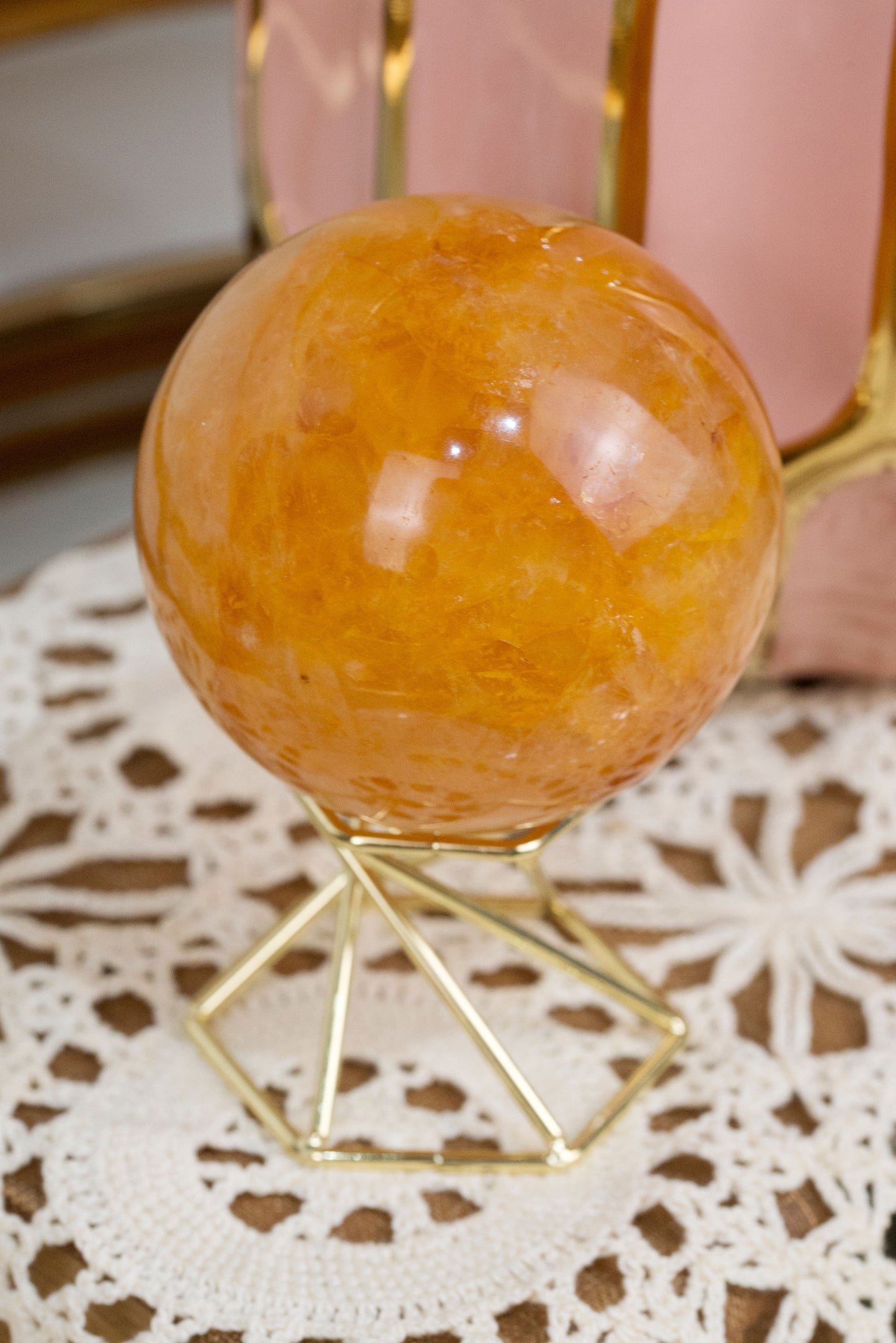 Golden Healer Quartz | Sphere