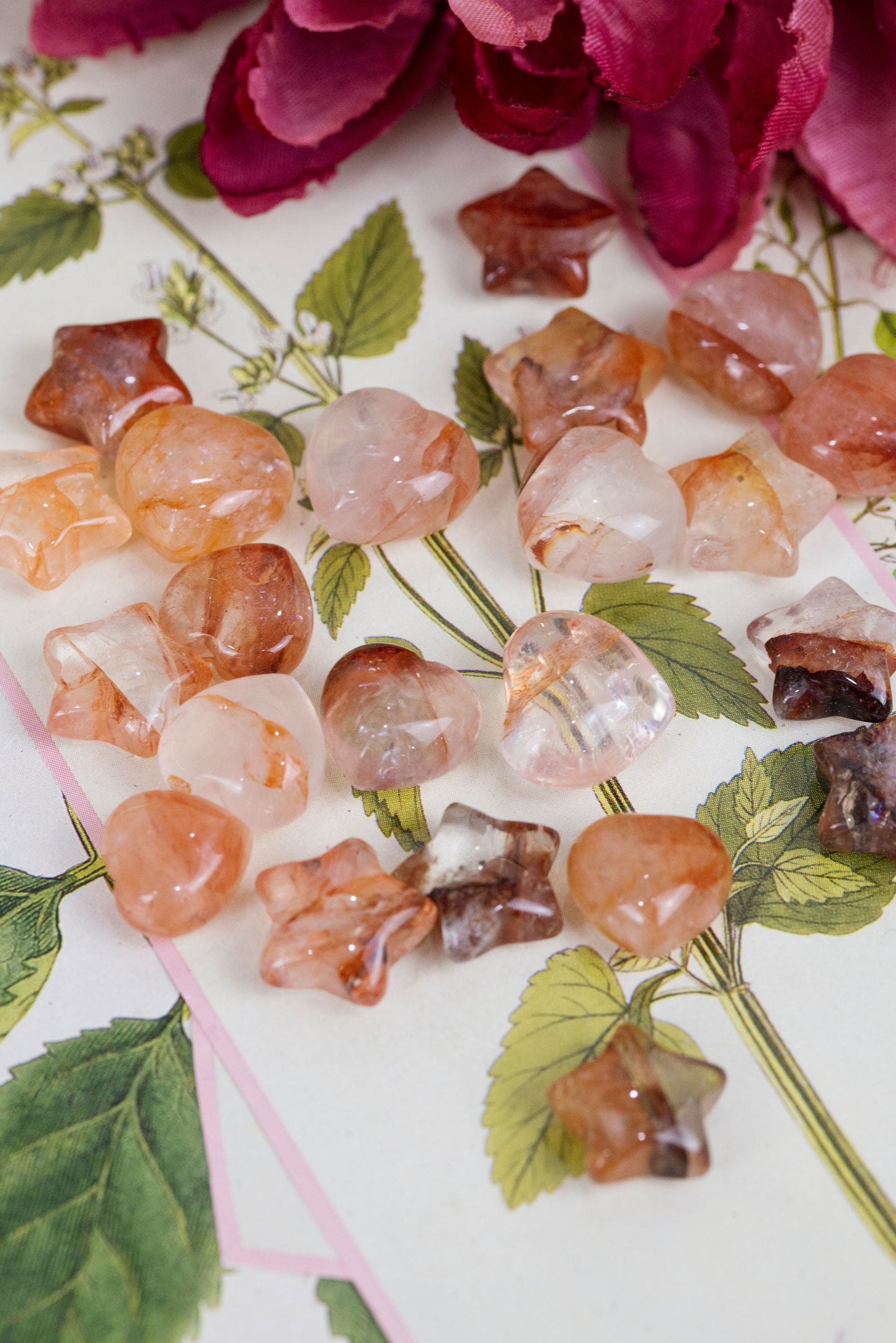 Fire Quartz | Puffy Hearts & Stars