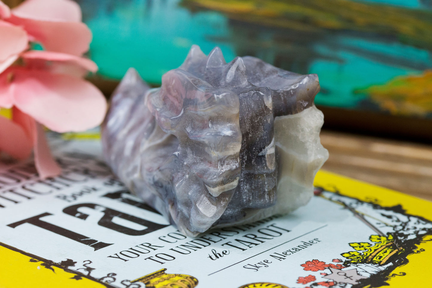 Moss Agate | Dragon Head