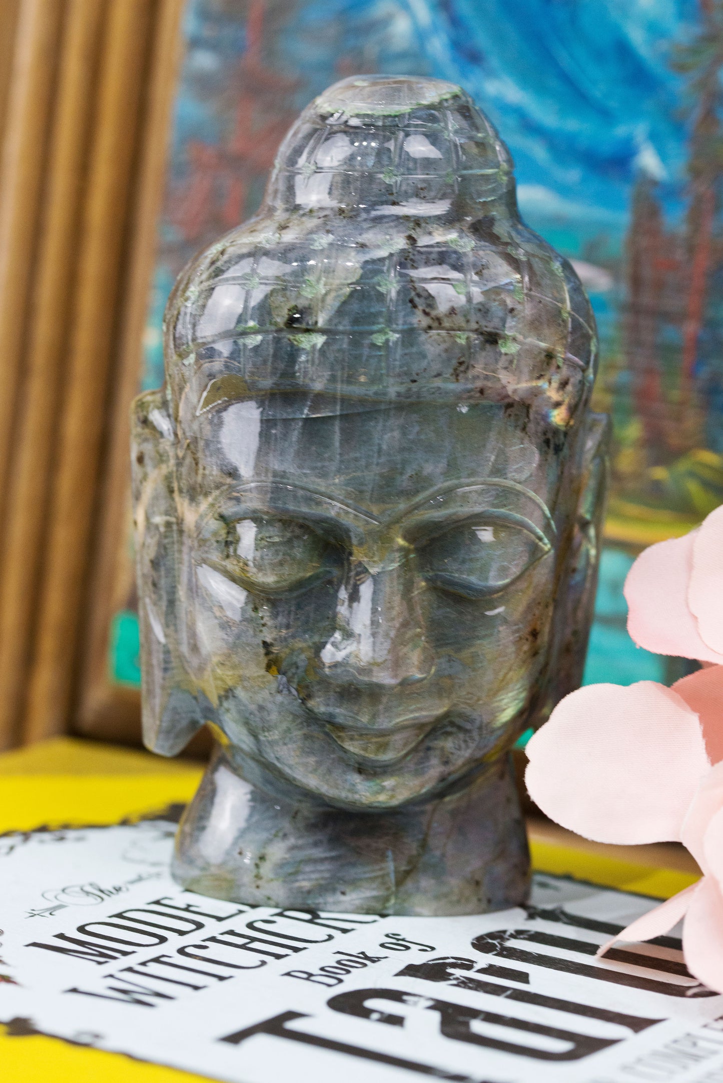 Labradorite Buddha | Hand-Carved