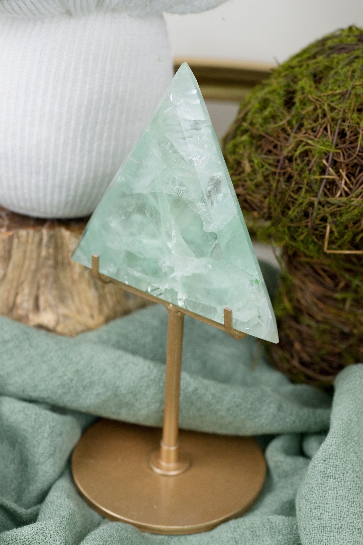 Green Fluorite | Triangles