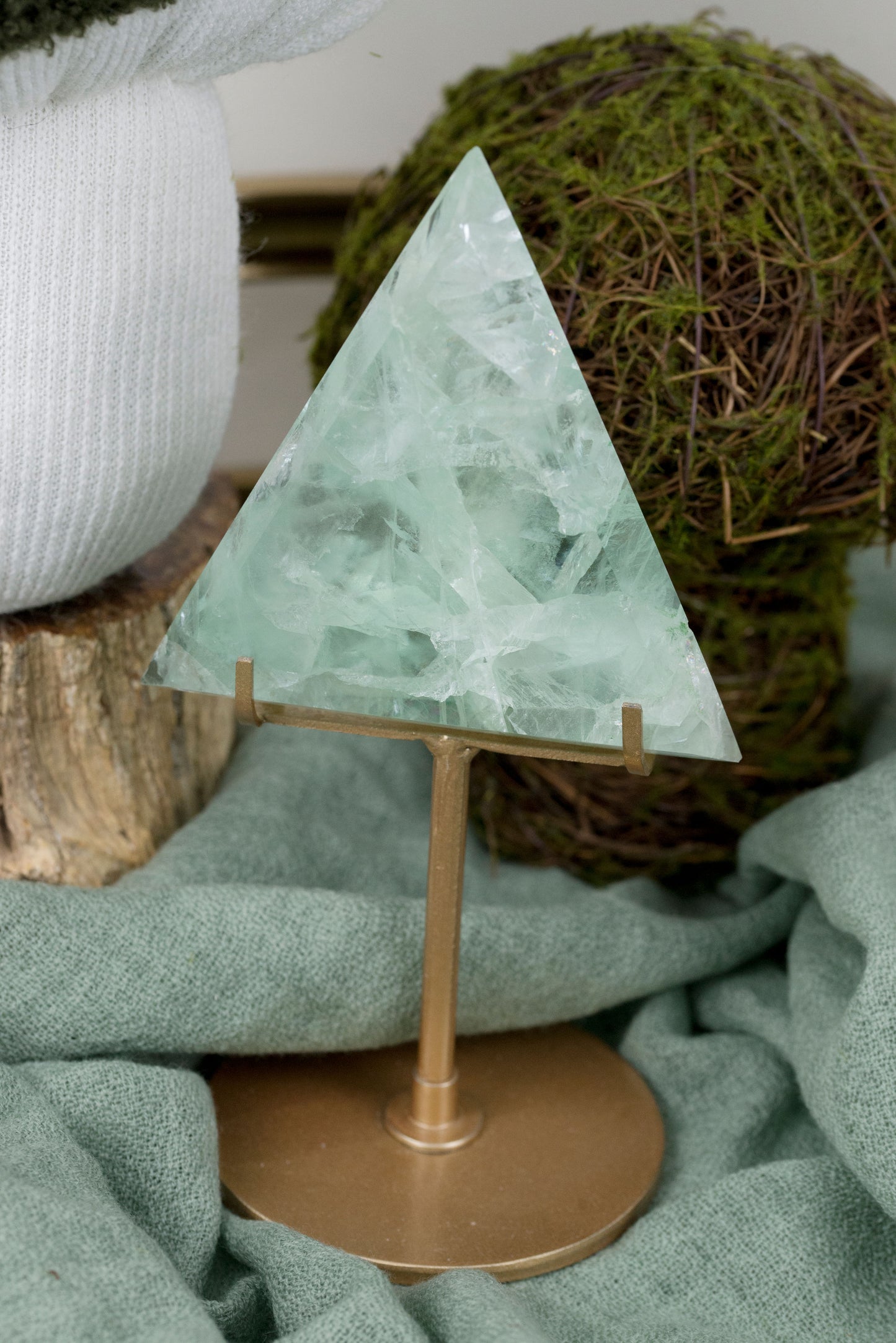 Green Fluorite | Triangles