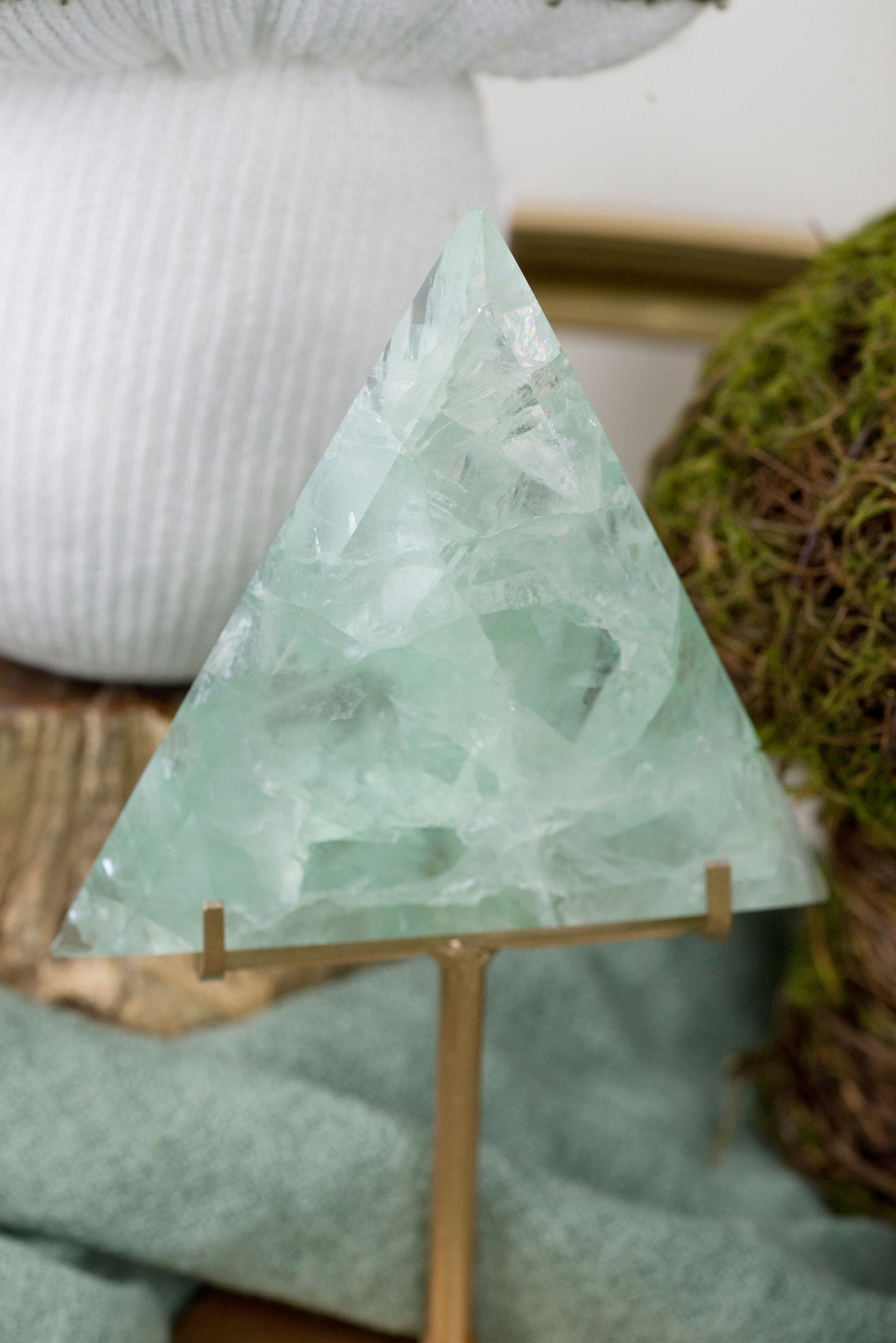 Green Fluorite | Triangles