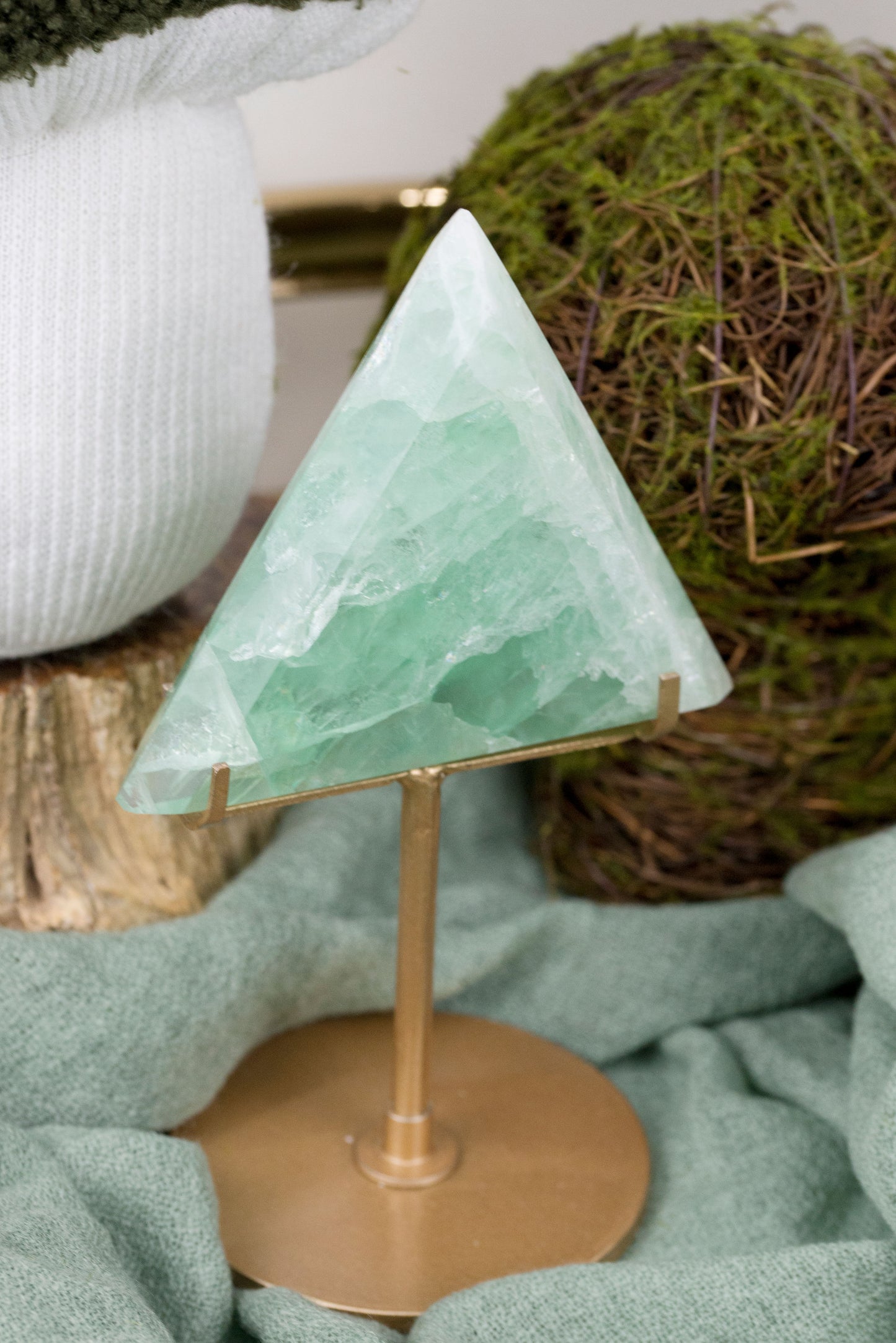 Green Fluorite | Triangles