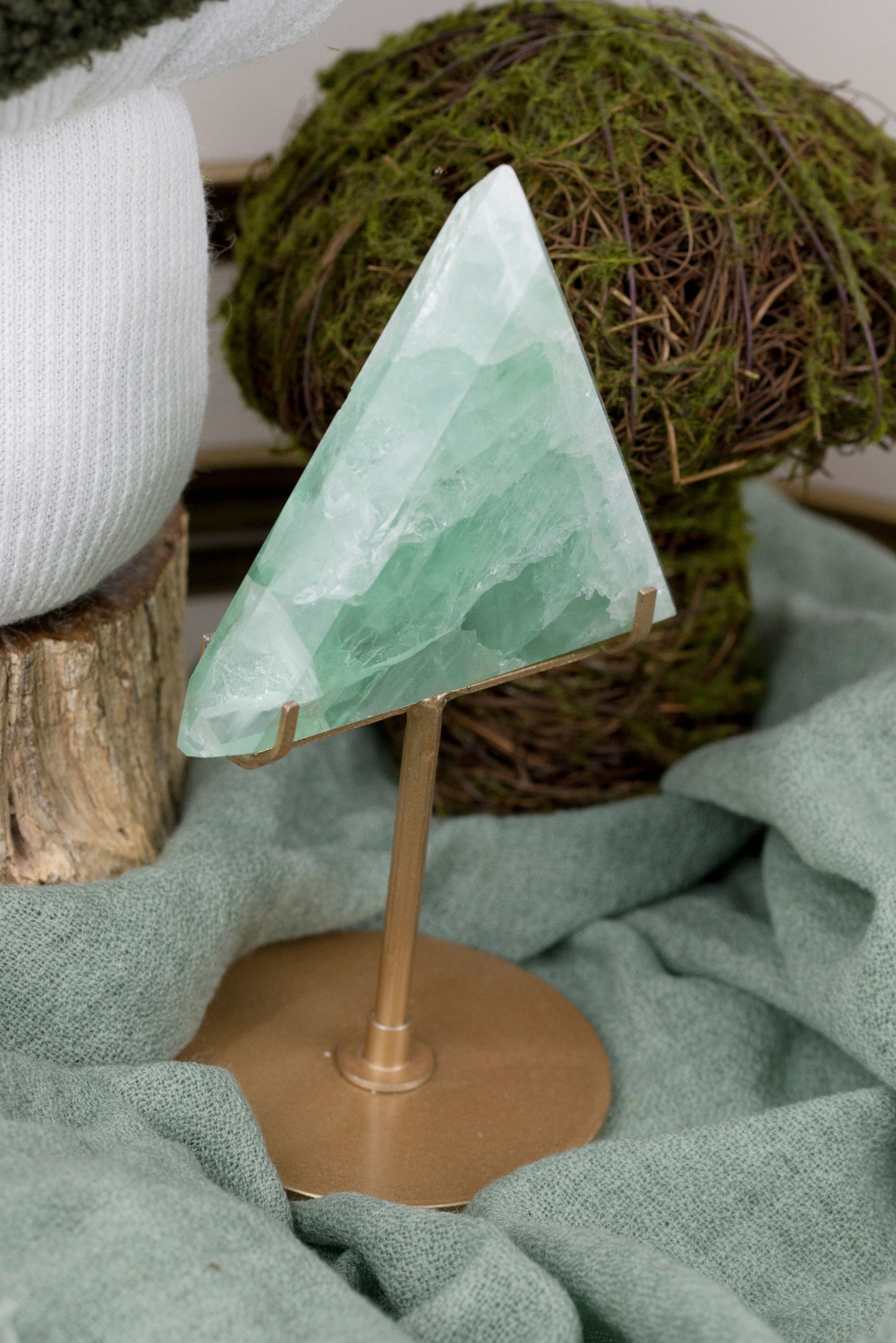 Green Fluorite | Triangles