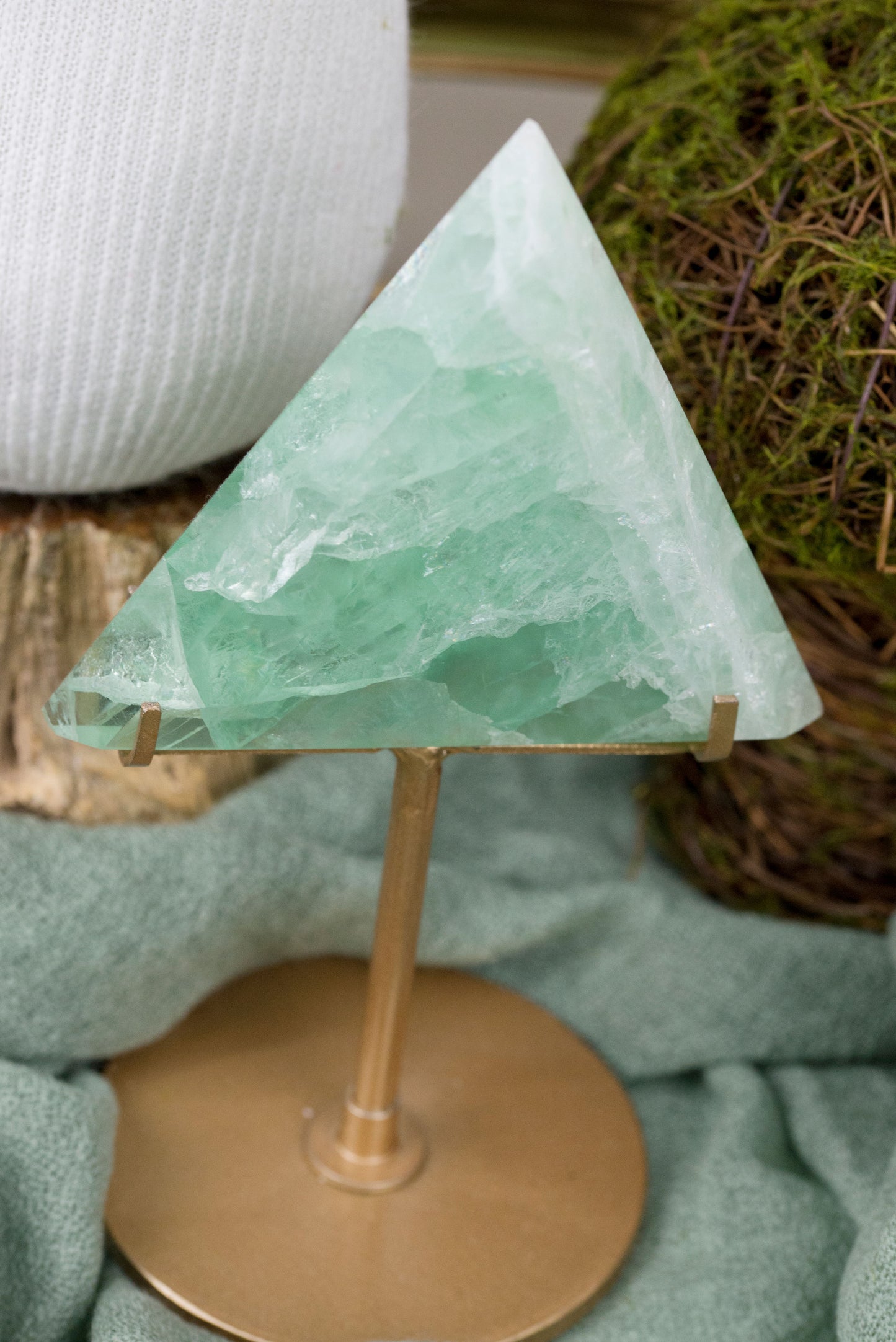 Green Fluorite | Triangles