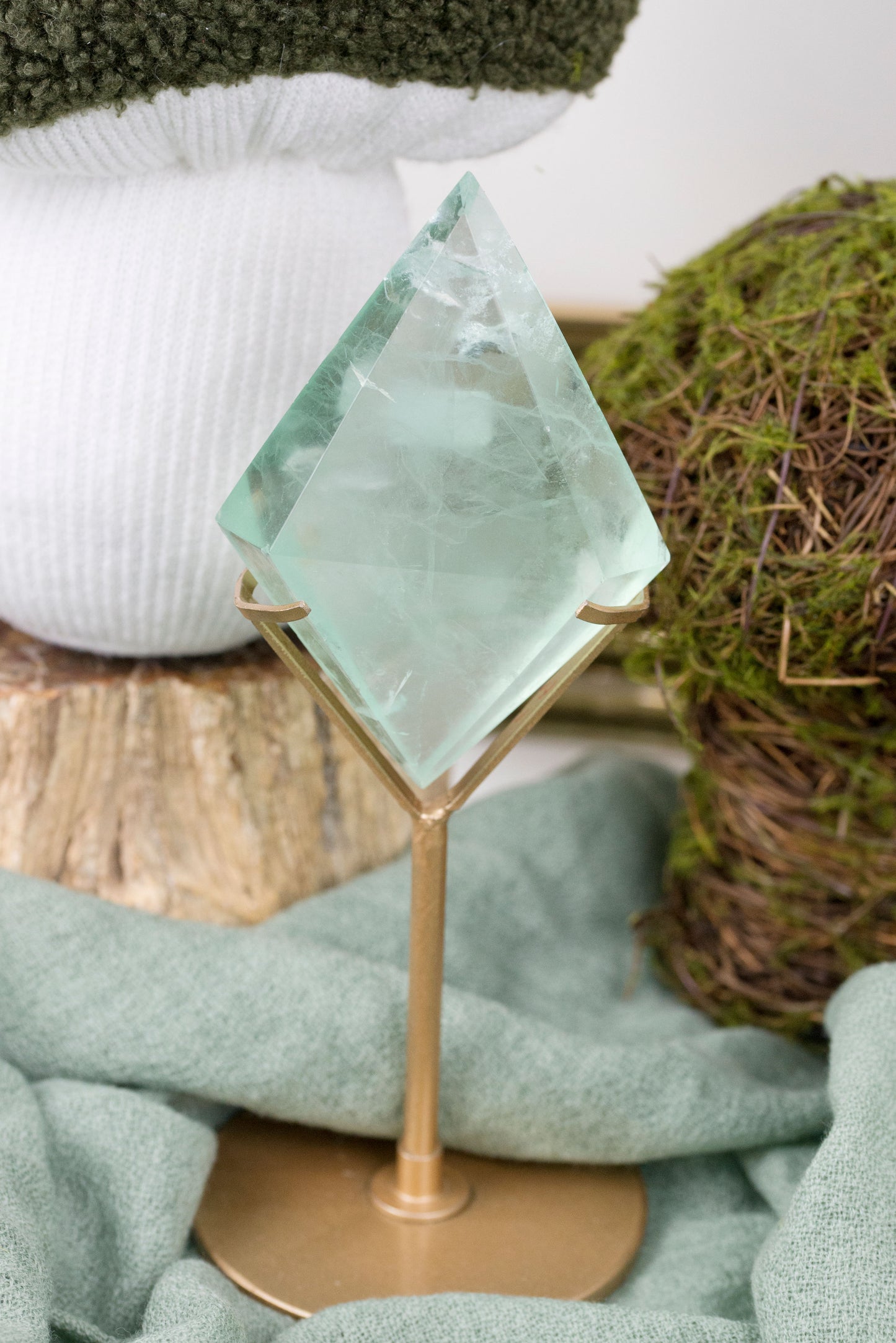 Green Fluorite | Diamond