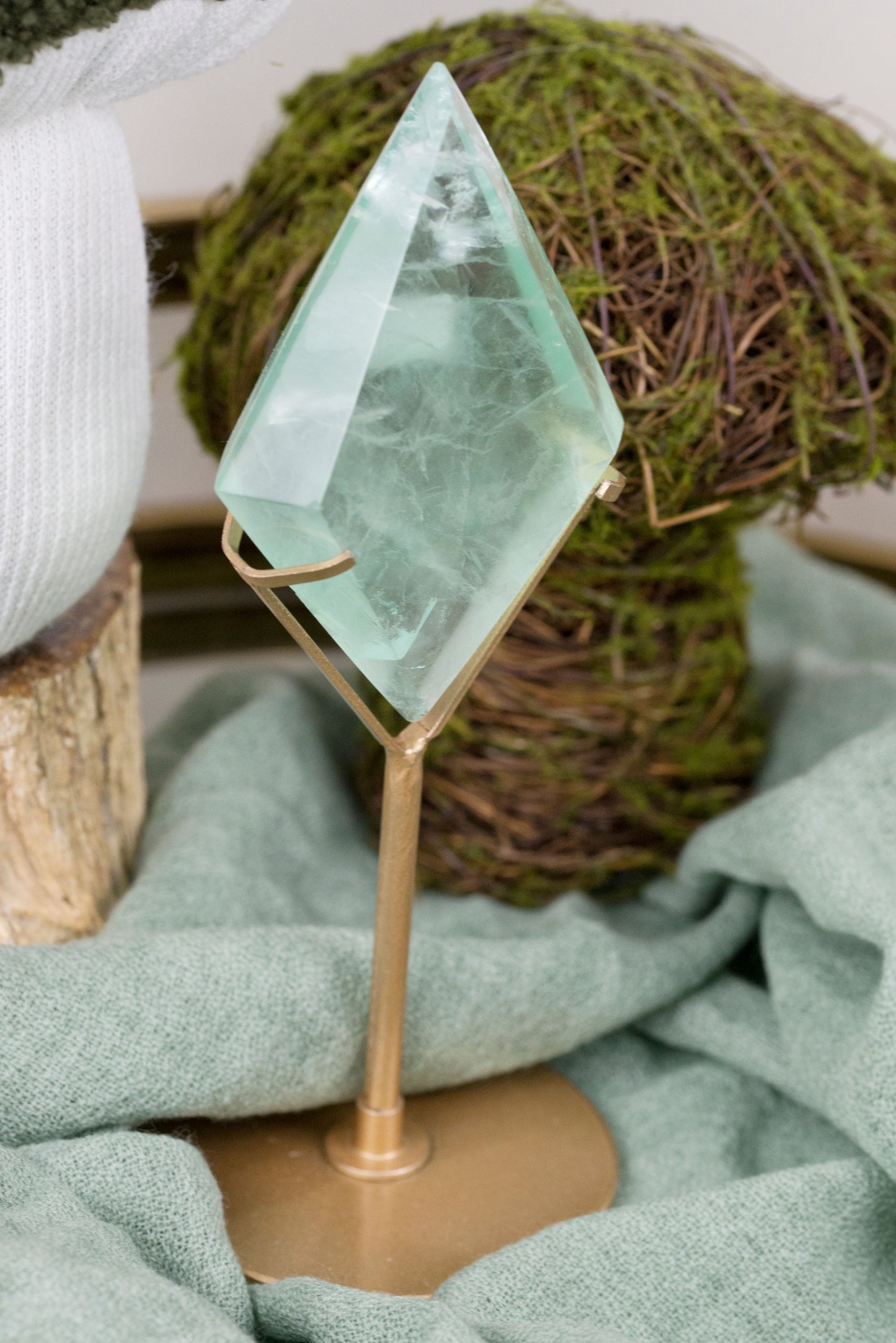 Green Fluorite | Diamond