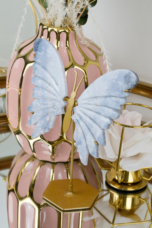 Blue Indigo Agate | Butterfly Wings