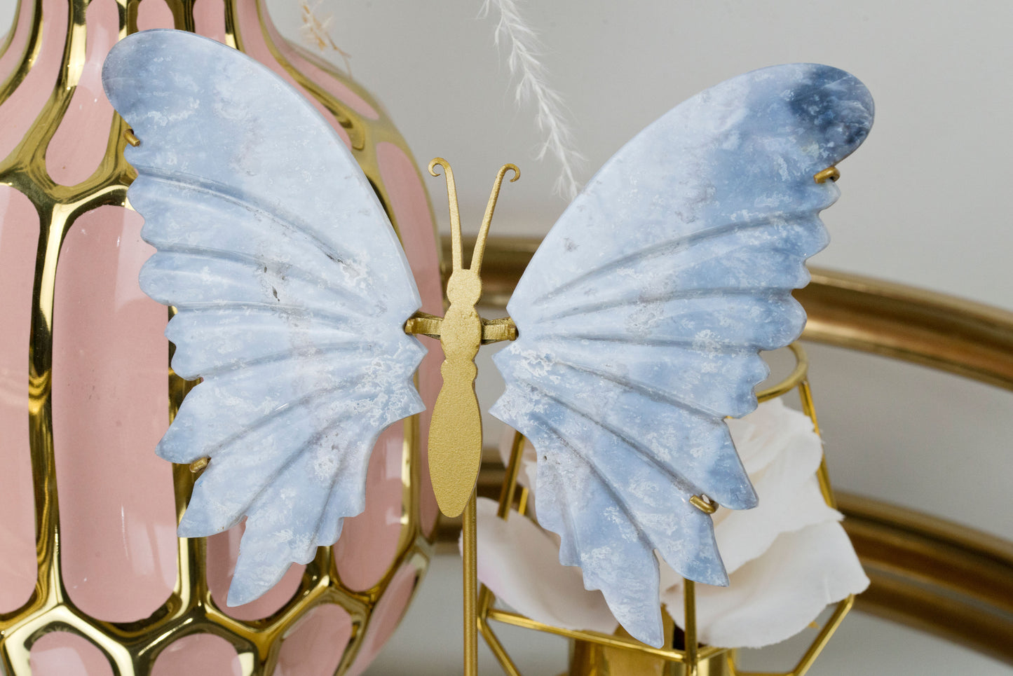 Blue Indigo Agate | Butterfly Wings