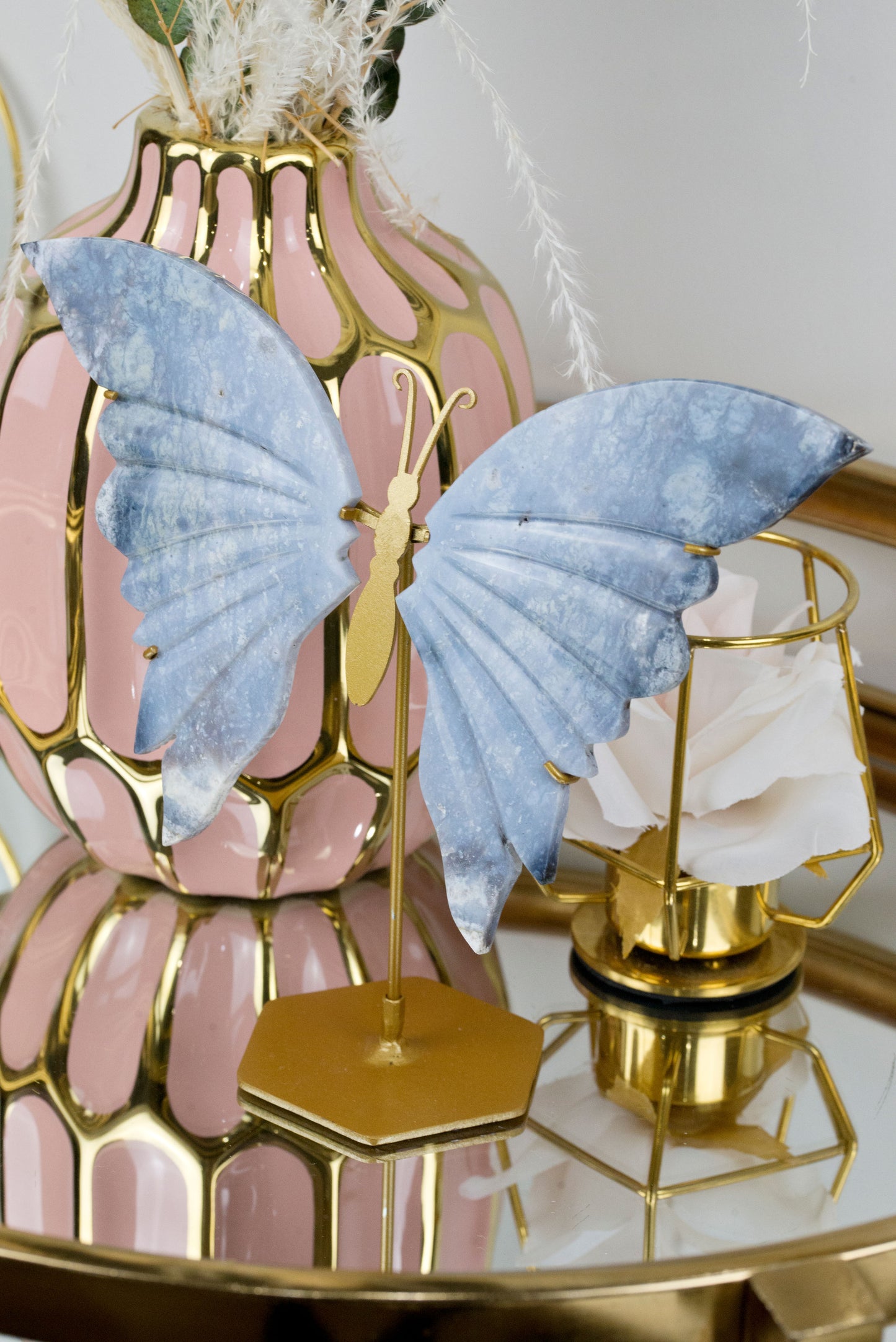 Blue Indigo Agate | Butterfly Wings