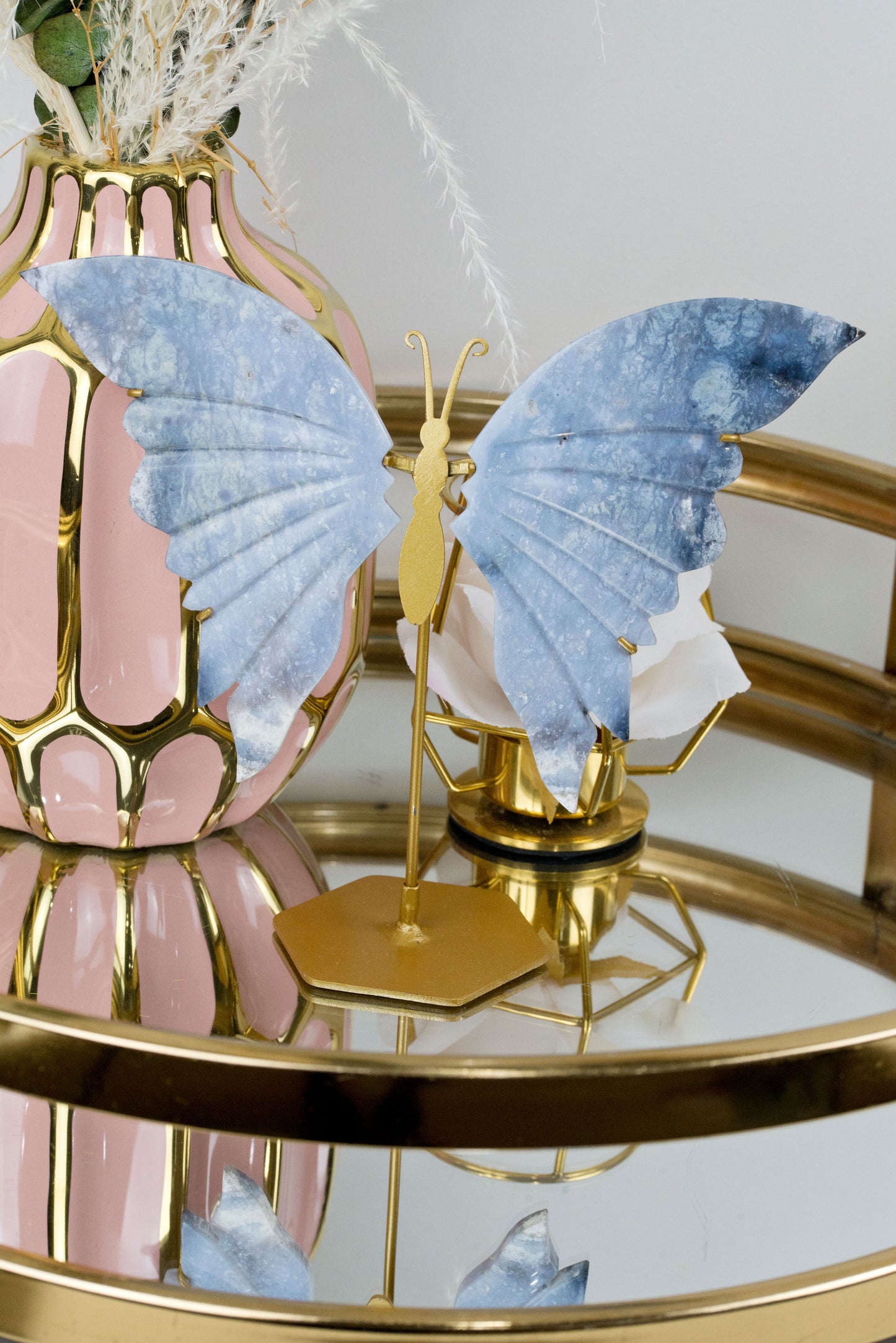 Blue Indigo Agate | Butterfly Wings