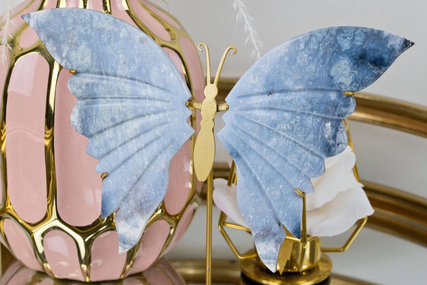 Blue Indigo Agate | Butterfly Wings