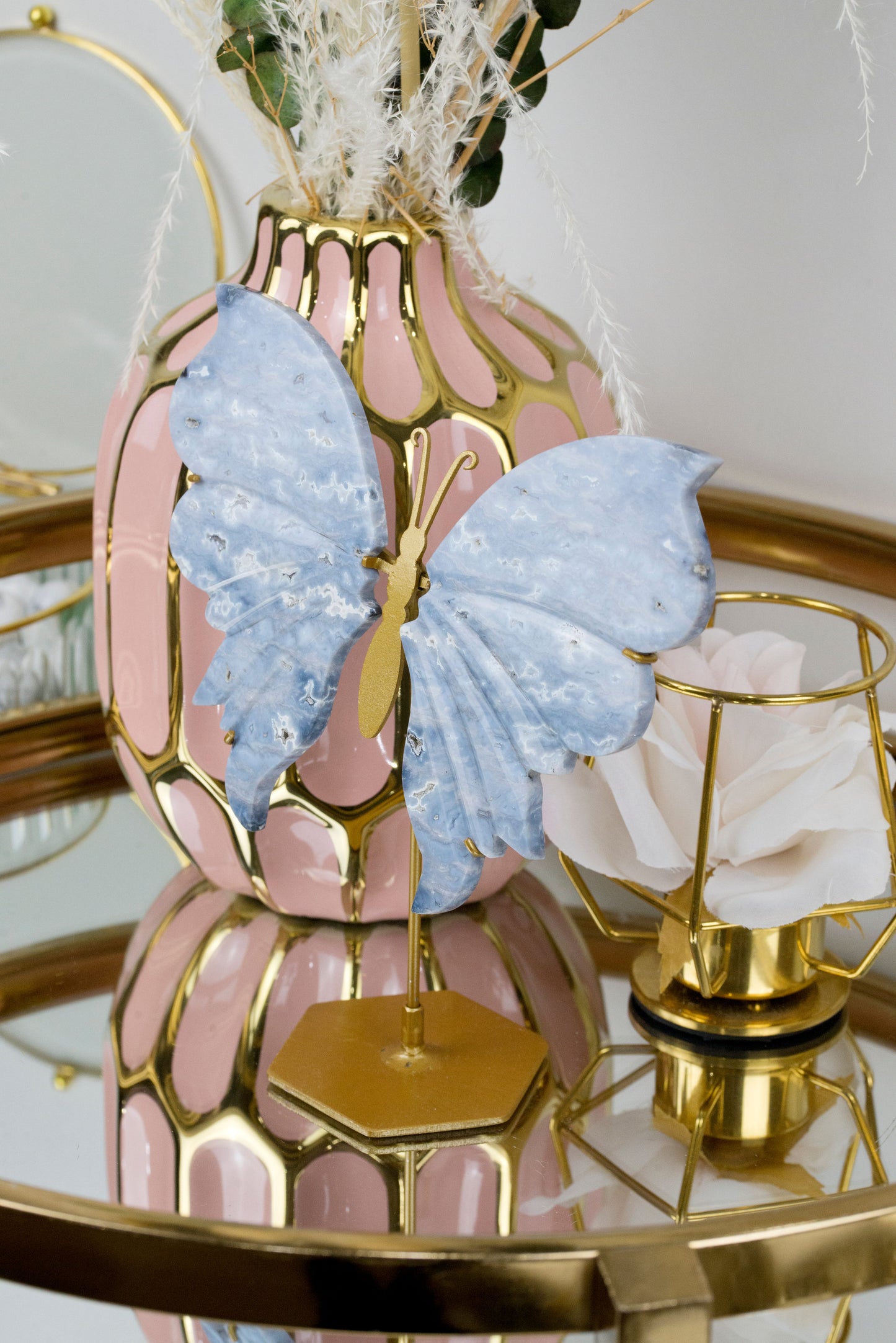 Blue Indigo Agate | Butterfly Wings