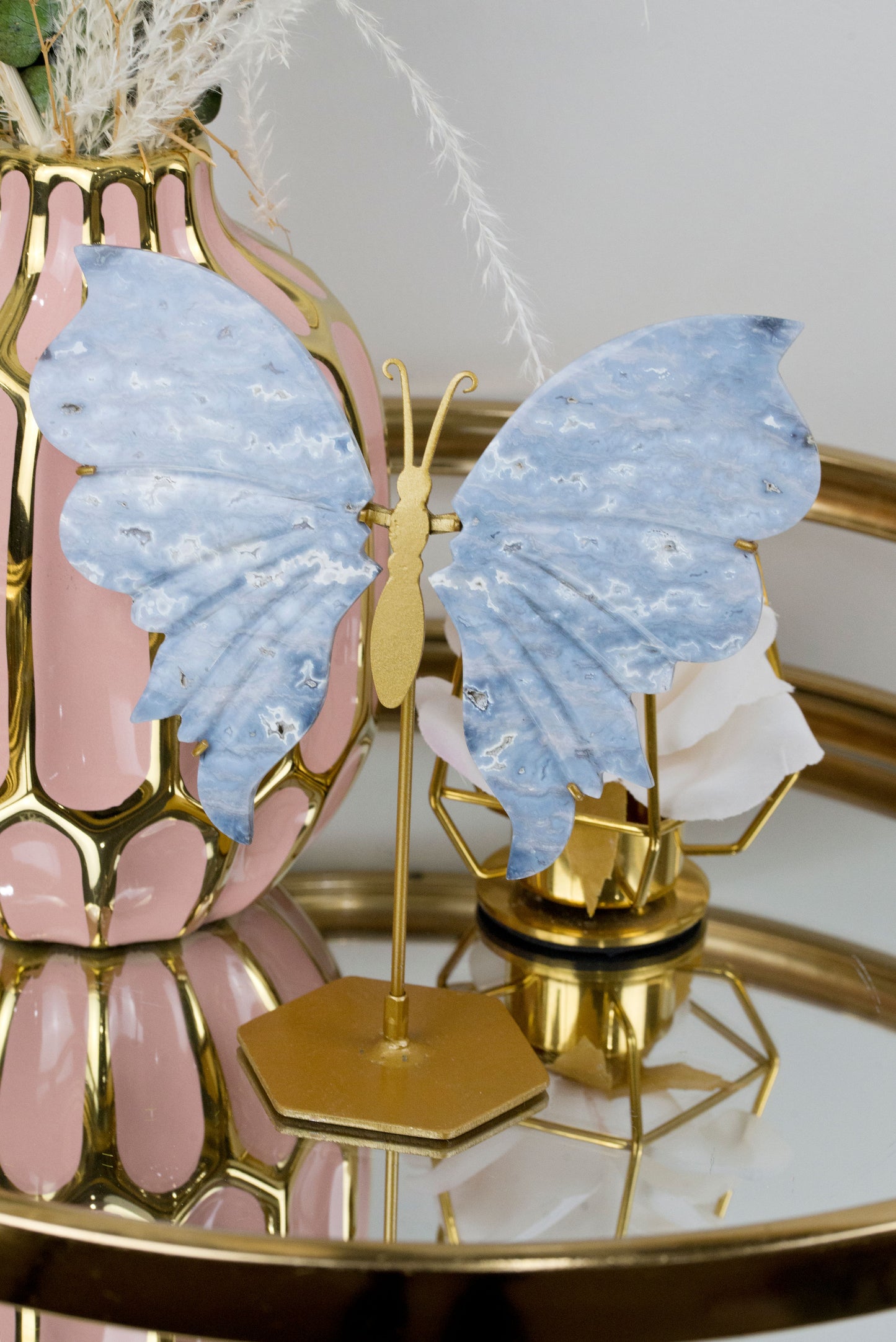 Blue Indigo Agate | Butterfly Wings