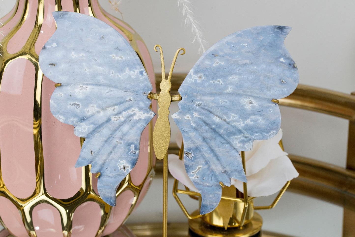 Blue Indigo Agate | Butterfly Wings