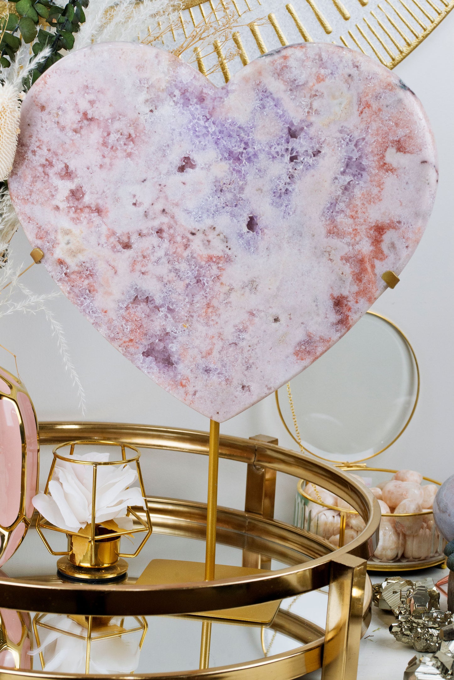 Pink Amethyst | XL Heart