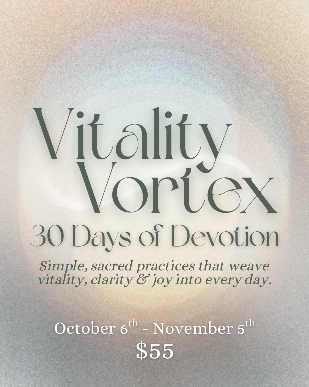 Vitality Vortex: 30 Days of Daily Devotion