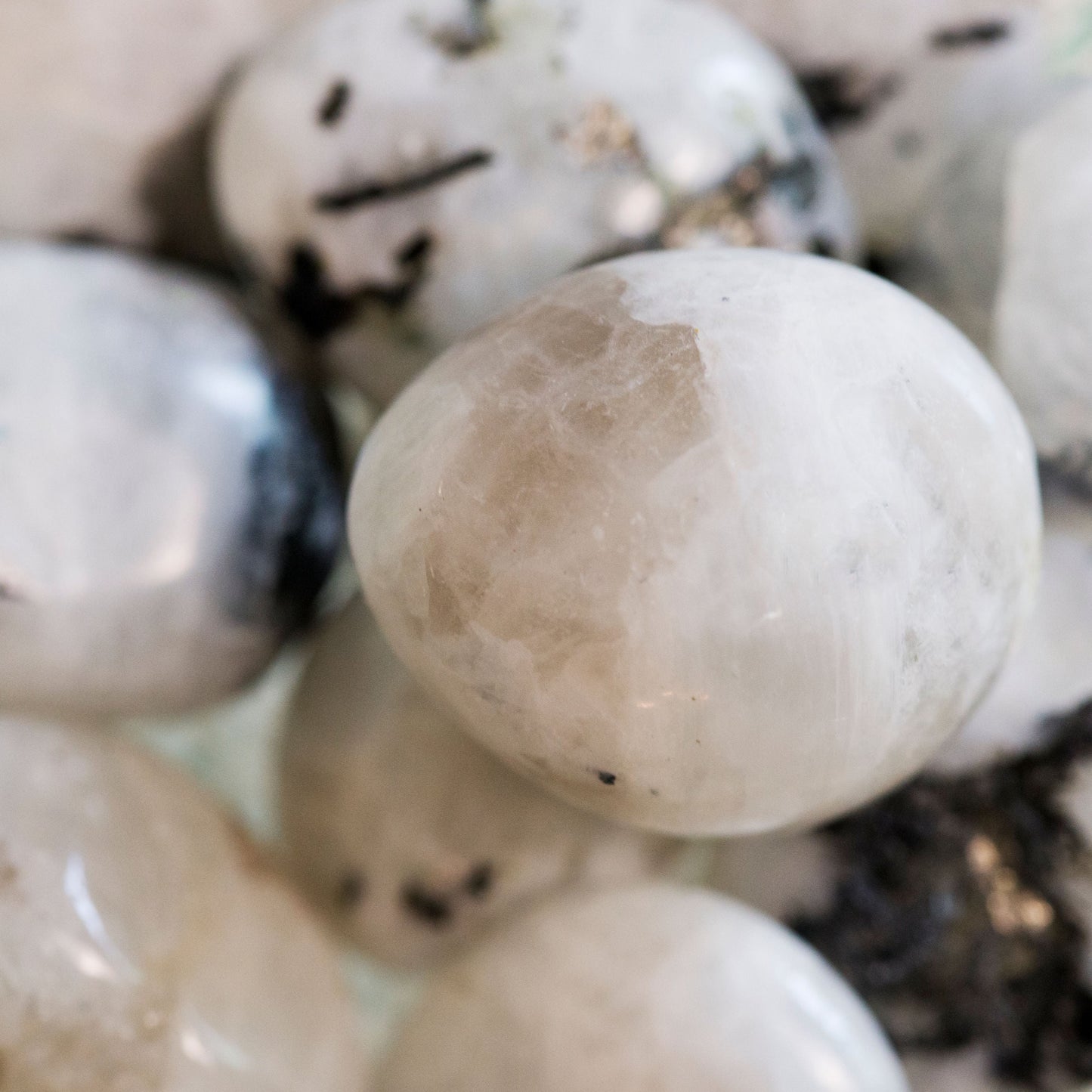 Rainbow Moonstone Tumbles