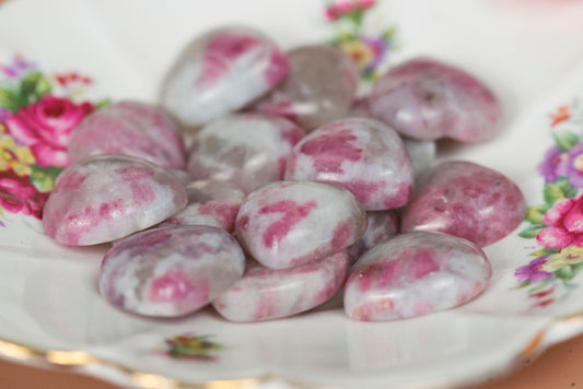 Pink Tourmaline Hearts