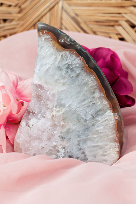 Agate x Quartz | Druzy Flame