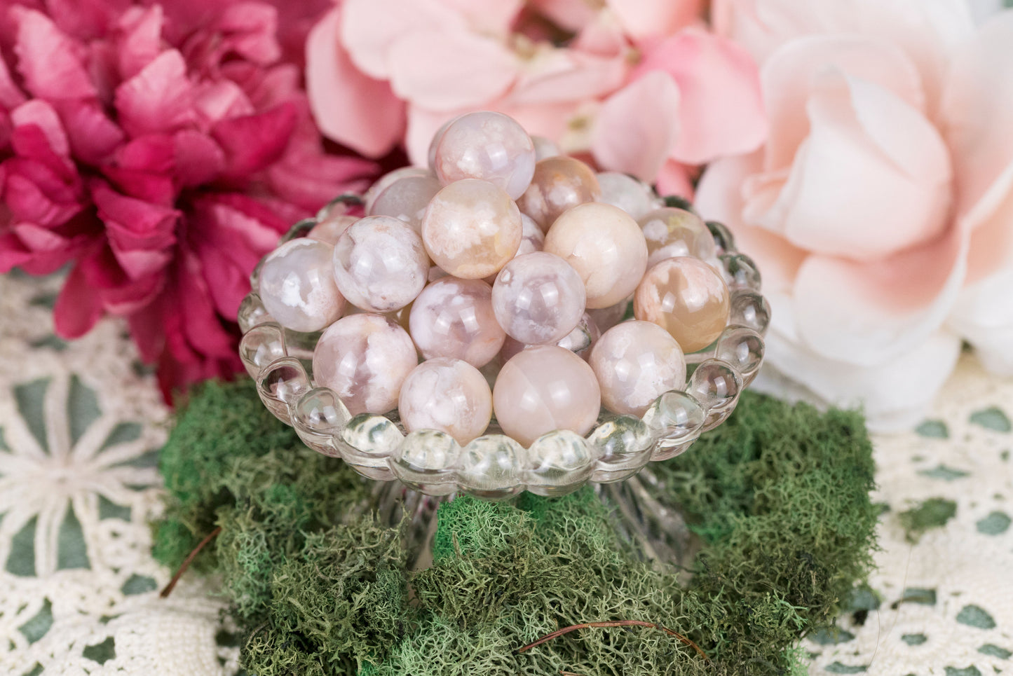 Flower Agate | Mini Spheres