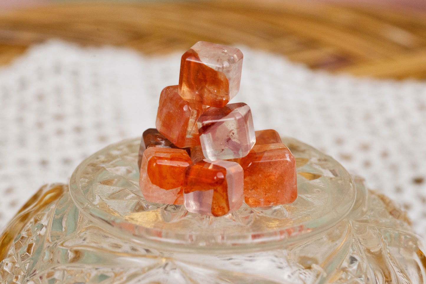 Fire Quartz | Mini Cubes