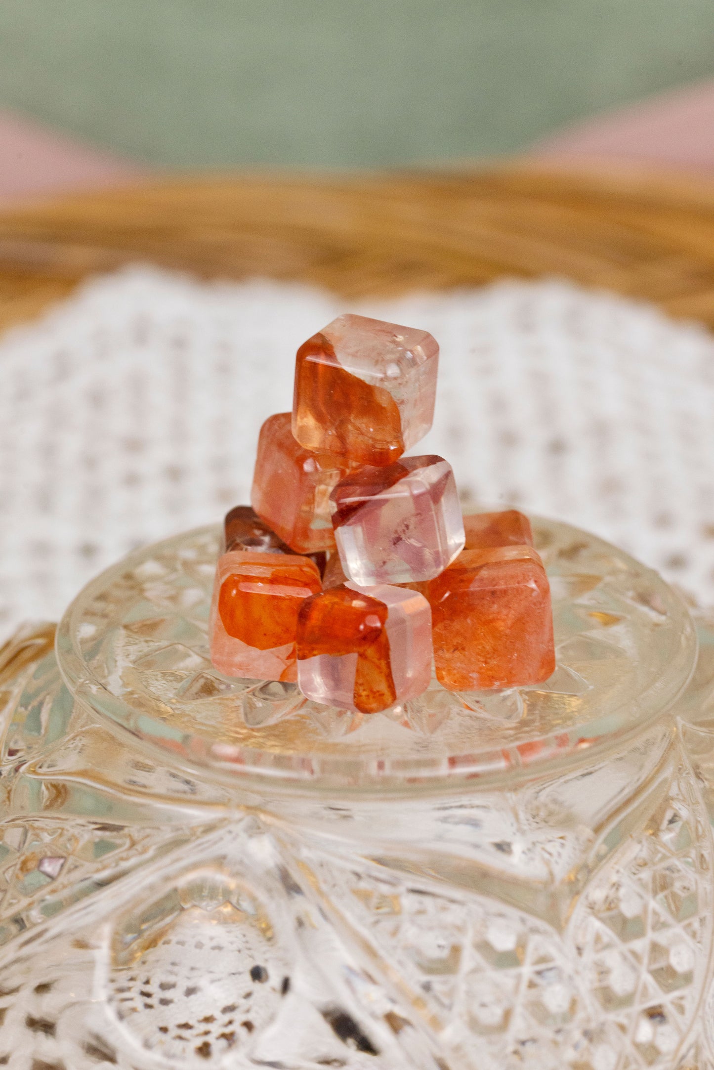Fire Quartz | Mini Cubes