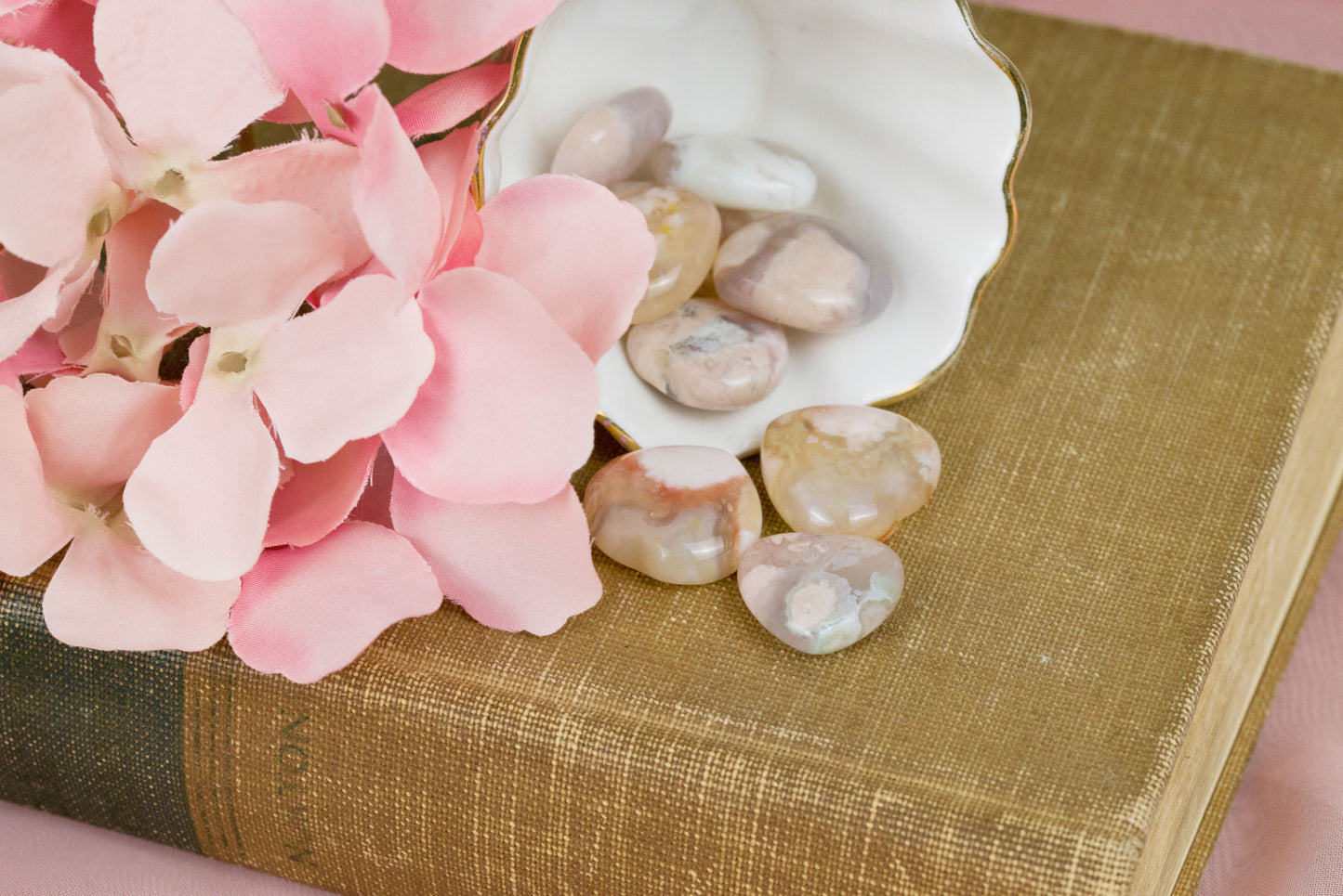 Flower Agate | Mini Hearts