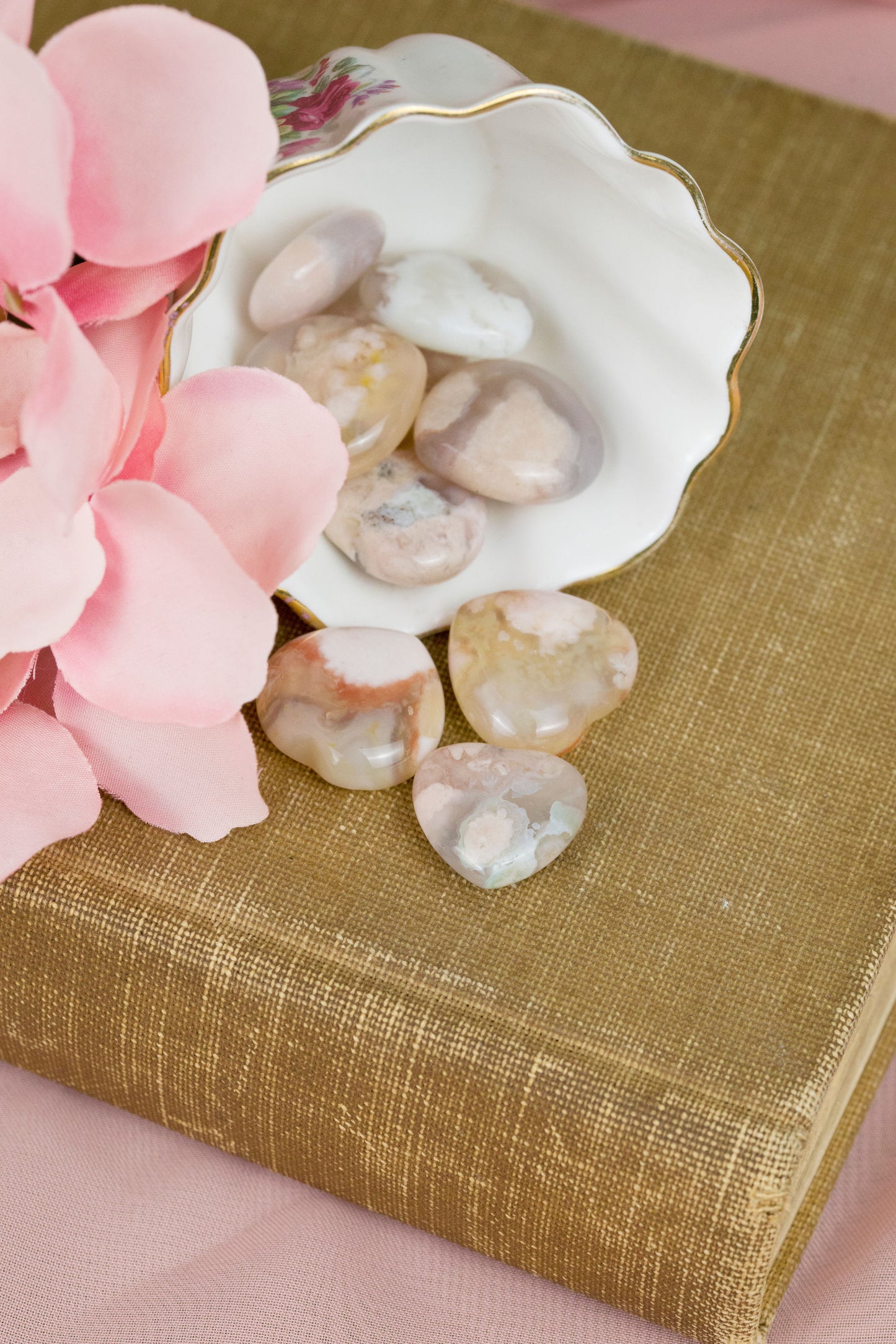 Flower Agate | Mini Hearts