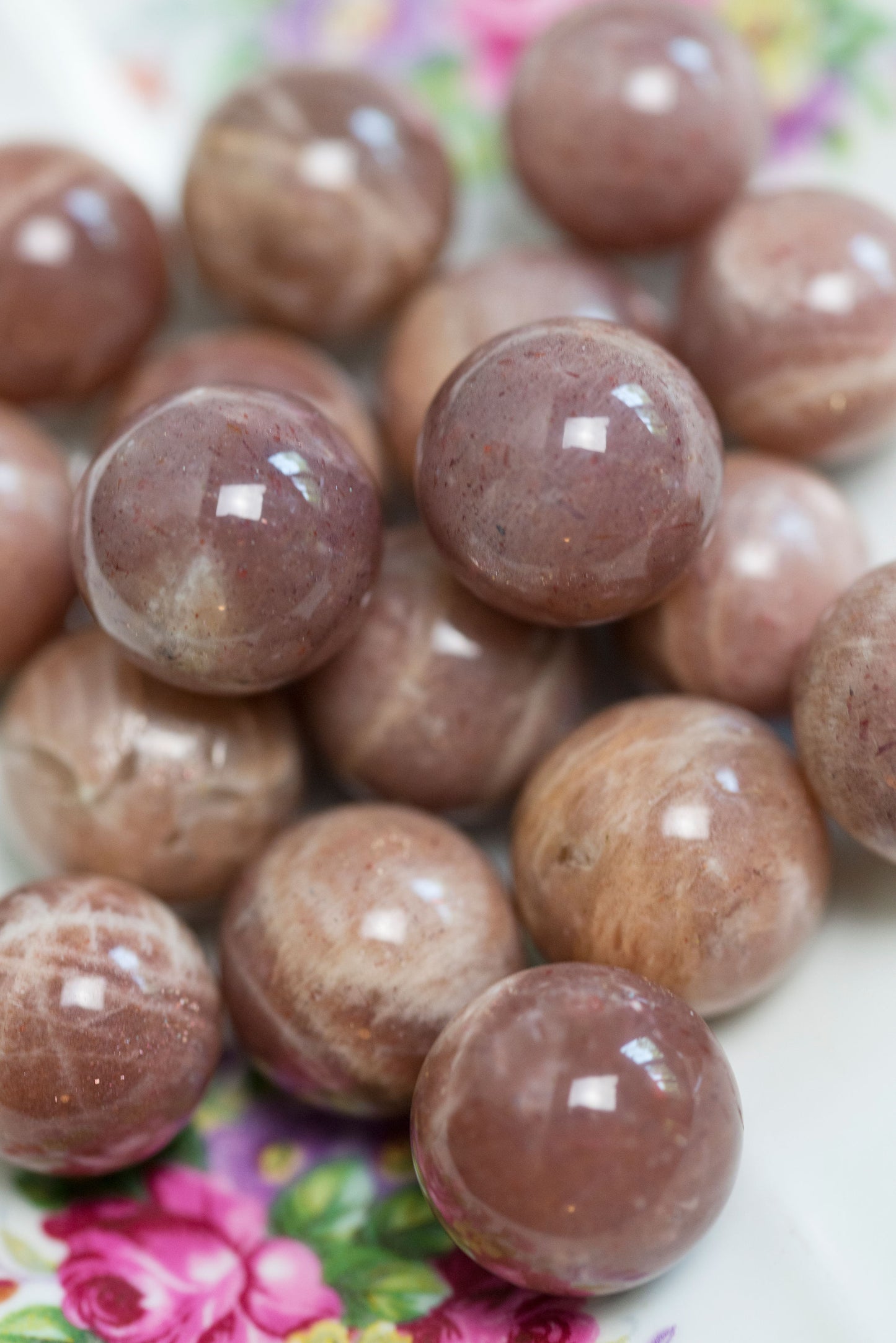 Peach Moonstone | Mini Spheres