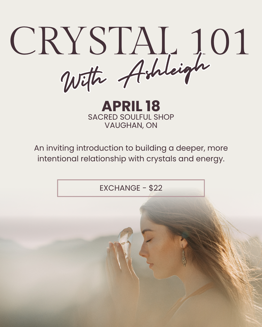 Crystal 101 | April 18 | 3-5PM