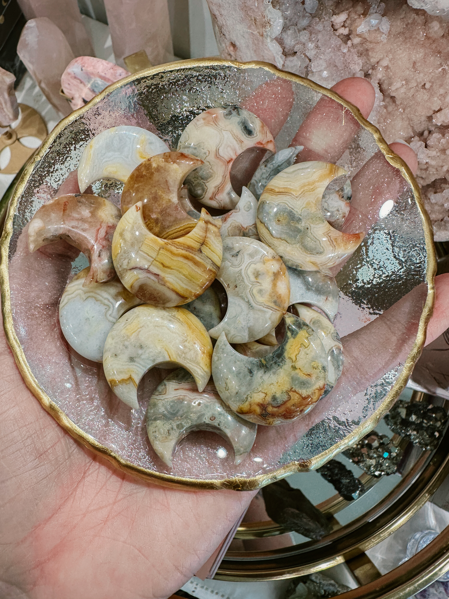 Crazy Lace Agate | Mini Moons