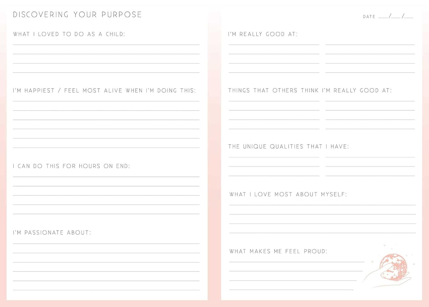 Purpose | A Day & Night Reflection Journal