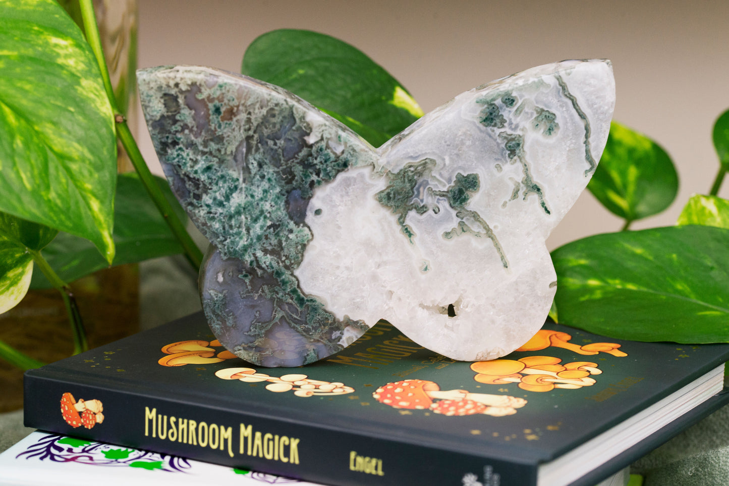 Moss Agate | Butterfly