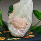 Zeolite X Green Apophyllite X Peach Stilbite | Cluster