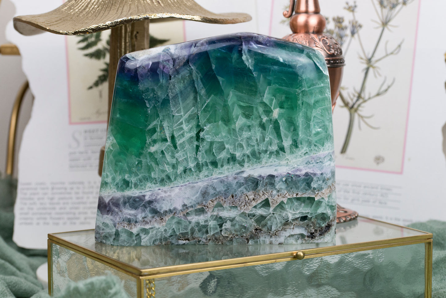 Rainbow Snowflake Fluorite | Freeform