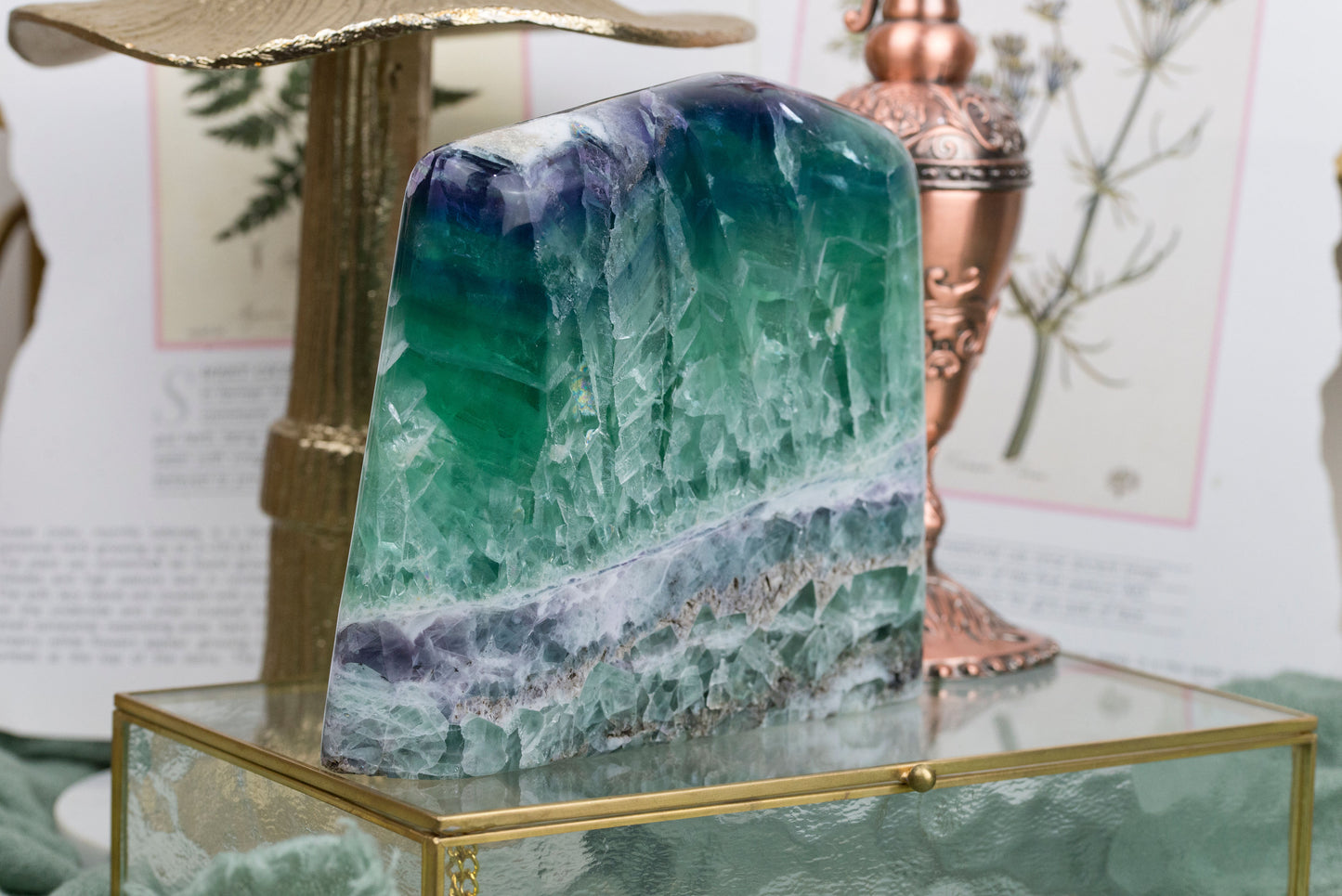 Rainbow Snowflake Fluorite | Freeform