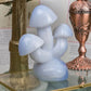 Blue Chalcedony | Triple Mushroom