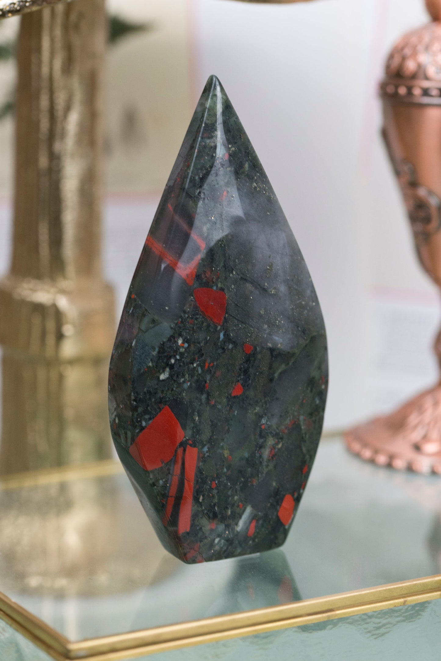 Bloodstone Jasper | Flames
