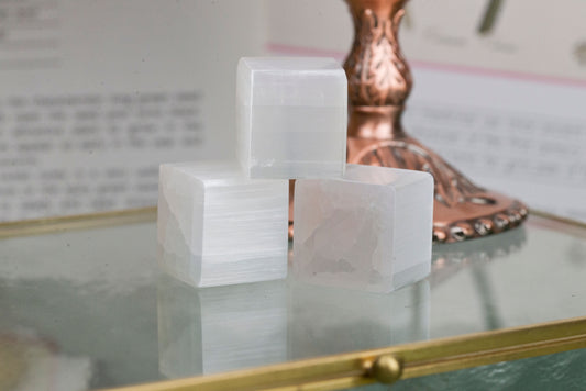 Satin-Spar Selenite | Cubes